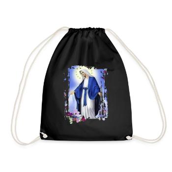 Holly Mary Maria Madonna Mariana Jungfrau Maria - Turnbeutel - Schwarz - Vorne