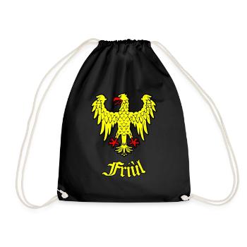 Friaulischer historischer Adler - Turnbeutel - Schwarz - Vorne