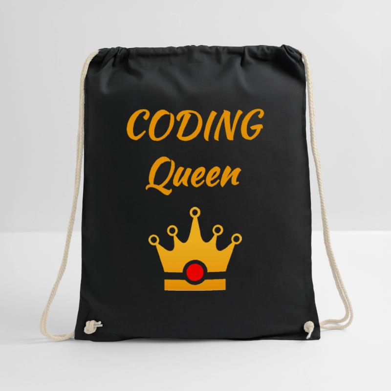 Coding Queen Queen Programmer Mrs. Software Drawstring Bag