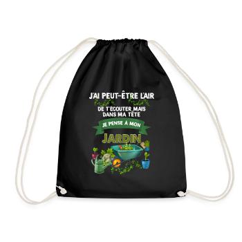 Jardinage humour jardin métier jardinier - Sac de sport léger - noir - Devant