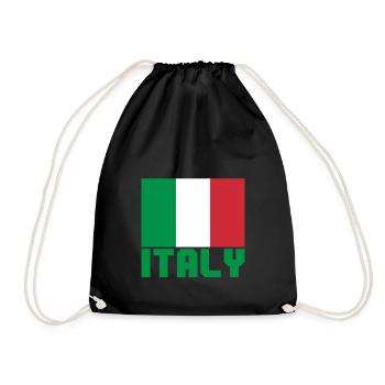 Italie - Sac de sport léger - noir - Devant