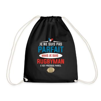 Rugbyman Parfait France Rugby Homme - Sac de sport léger - noir - Devant