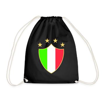 Italia fun - Turnbeutel - Schwarz - Vorne