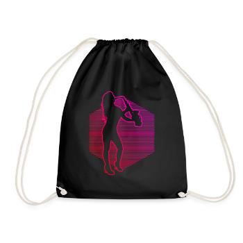 Saxophoniste Saxophone Saxophone Saxophone Saxophone - Sac de sport léger - noir - Devant