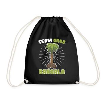team gros bangala | cadeau beauf | gros zizi - Sac de sport léger - noir - Devant