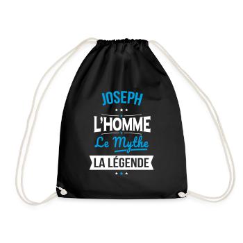 Joseph - L'Homme - Le Mythe - La Légende - Sac de sport léger - noir - Devant