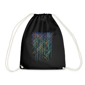 Background Colors Grid - Drawstring Bag - black - Front
