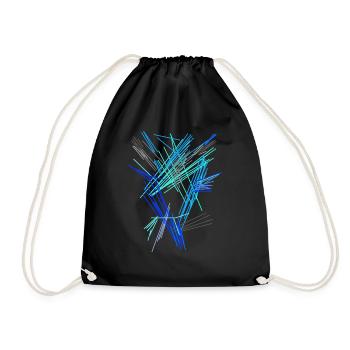 Futurism - Drawstring Bag - black - Front