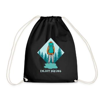 Profitez de la randonnée - Sac de sport léger - noir - Devant