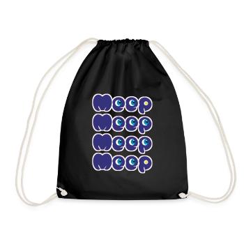 Meep Meep - Drawstring Bag - black - Front