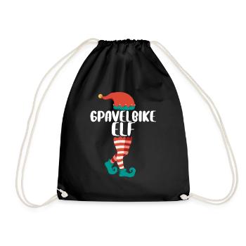 Weihnachts Elf Partnerlook Design Xmas Elfen - Turnbeutel - Schwarz - Vorne