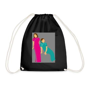Beauty Man - Drawstring Bag - black - Front