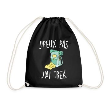 J'peux pas j'ai trek - Sac de sport léger - noir - Devant