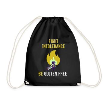 Combattre l’intolérance Sans gluten Soyez drôle Nutrition - Sac de sport léger - noir - Devant