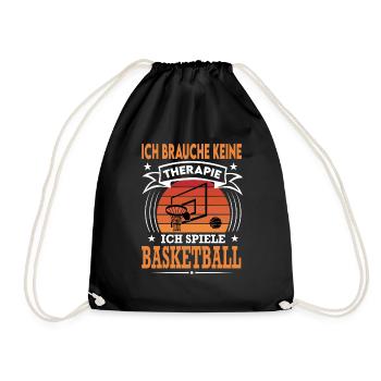 Basketball Spielen Verein Sport Retro Vintage - Turnbeutel - Schwarz - Vorne