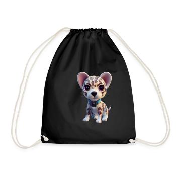 Catahoula Léopard Chien - Sac de sport léger - noir - Devant