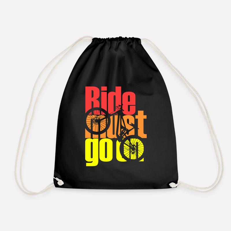 Ride Must Go On - Turnbeutel - Schwarz