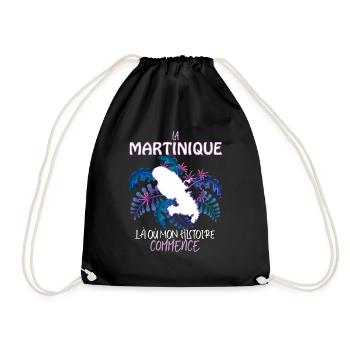 La Martinique CItation HIstoire et Passion - Sac de sport léger - noir - Devant