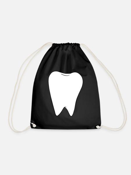 Dent blanche - Sac de sport léger - noir