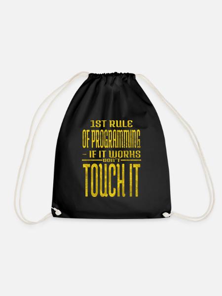 health informatics specialist tshirts fun - Turnbeutel - Schwarz