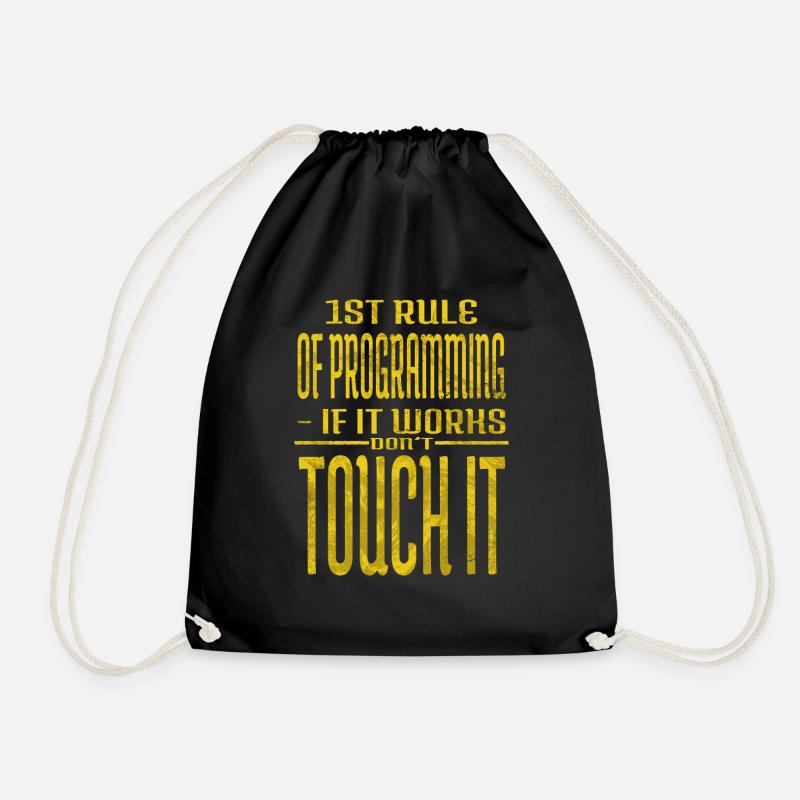 health informatics specialist tshirts fun - Turnbeutel - Schwarz