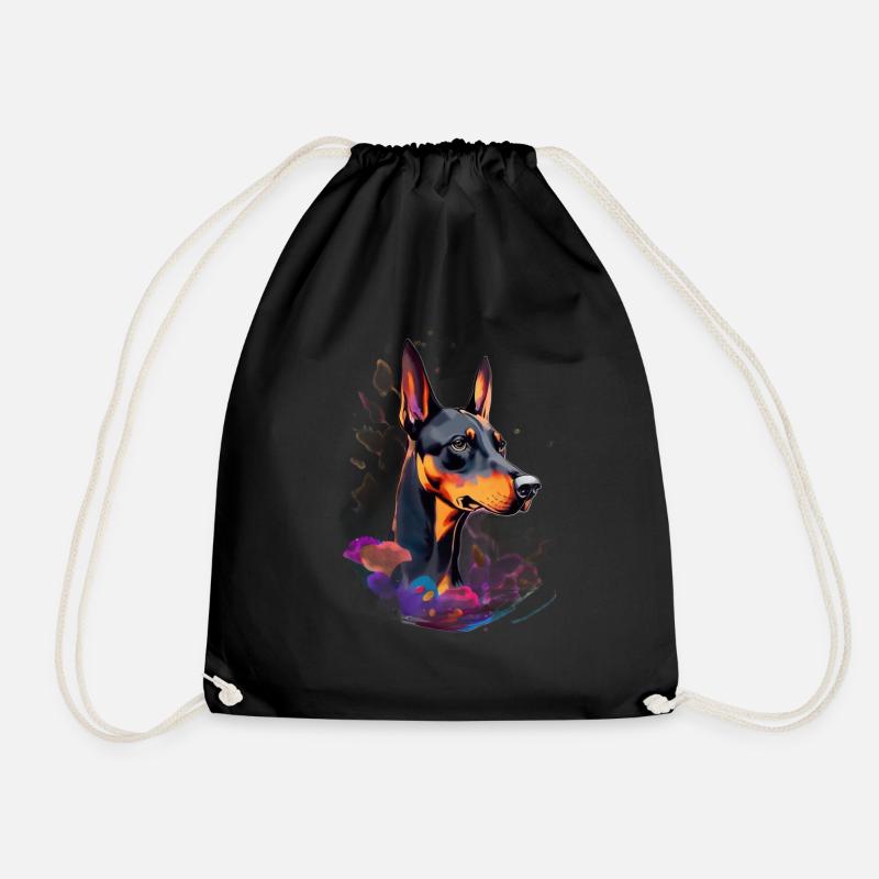 Dobermann - Turnbeutel - Schwarz