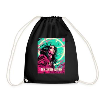Awake The Divine Within - Drawstring Bag - black - Front