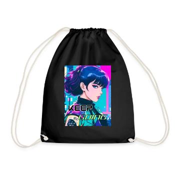 Keep Going ( Women Version) - Drawstring Bag - black - Front