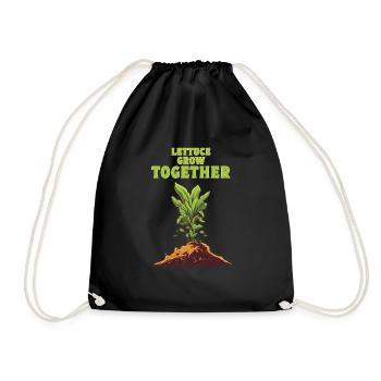 lettuce grow together - Turnbeutel - Schwarz - Vorne