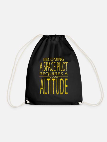 funny sayings astronomy lovers astronomy gifts - Drawstring Bag - black