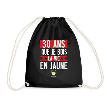30 ans cadeau anniversaire homme humour beauf - Sac de sport léger - noir - Devant
