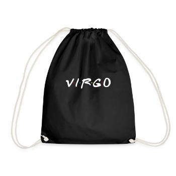 Virgo Zodiac - Drawstring Bag - black - Front