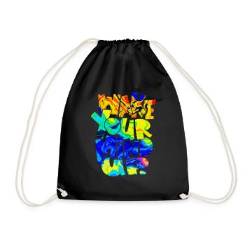 Vacation Late Summer Summer Vacation Holiday Sea Quote - Drawstring Bag - black - Front