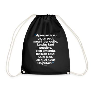 Citation célèbre commentateur / footballeur - Sac de sport léger - noir - Devant