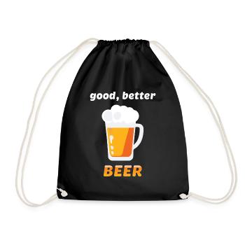 Bouteille de bière Mug Booze Enterrement de vie de garçon 7 - Sac de sport léger - noir - Devant