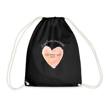 No matter what happens, my girls take care of it - Drawstring Bag - black - Front