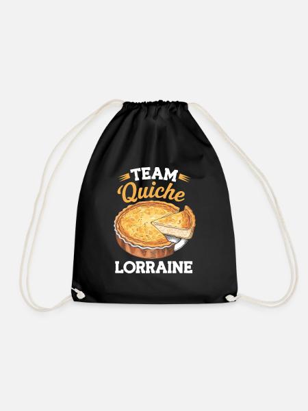 Team quiche lorraine - Sac de sport léger - noir