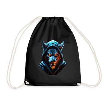 Hooded Werwolf - Turnbeutel - Schwarz - Vorne