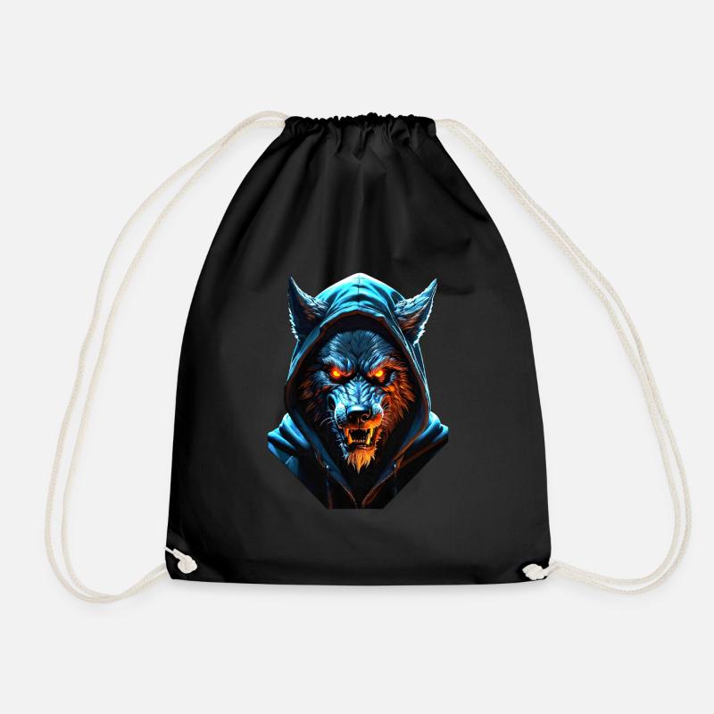 Hooded Werwolf - Turnbeutel - Schwarz