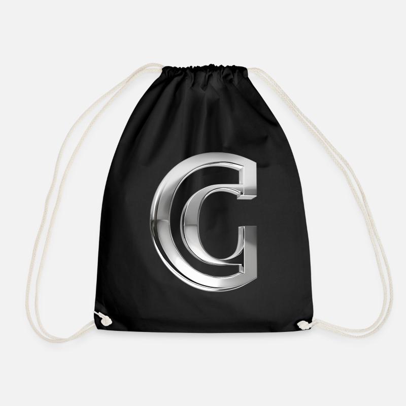 Chrome ,, C " Metallic - Turnbeutel - Schwarz