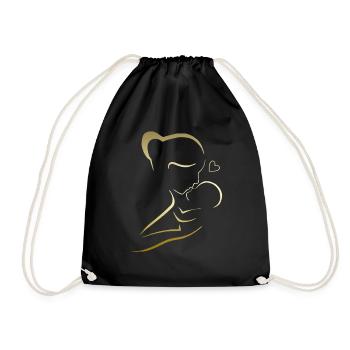maman t’aime maman Fleurs Femmes Saint Valentin - Sac de sport léger - noir - Devant