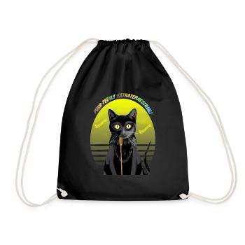 Star Cat : Chanter le blues - Sac de sport léger - noir - Devant