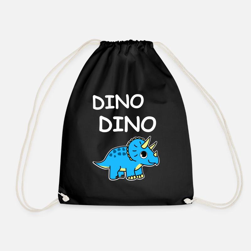 Triceratops Dinosaurier - Turnbeutel - Schwarz