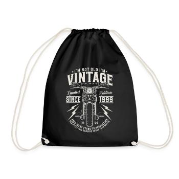 1999 Vintage Anniversaire Vintage Moto - Sac de sport léger - noir - Devant