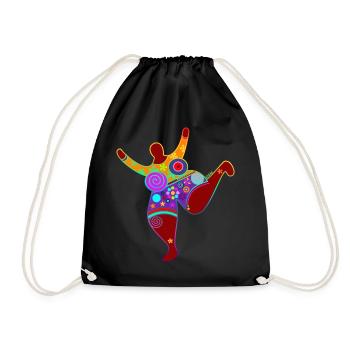 BIG Mama 1 - Drawstring Bag - black - Front