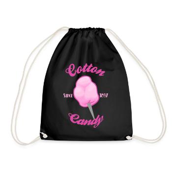 Cotton candy 2 - Drawstring Bag - black - Front