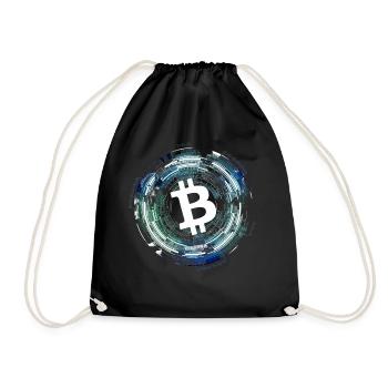 Bitcoin - Drawstring Bag - black - Front