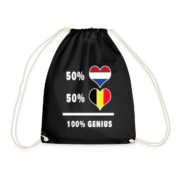 Belgique et Pays-Bas 100% brillant - Sac de sport léger - noir - Devant