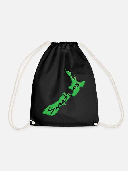Sweet as Neuseeland New Zealand Work and Travel - Drawstring Bag - black