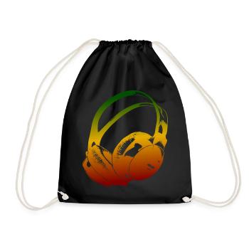 Casque Reggae - Sac de sport léger - noir - Devant